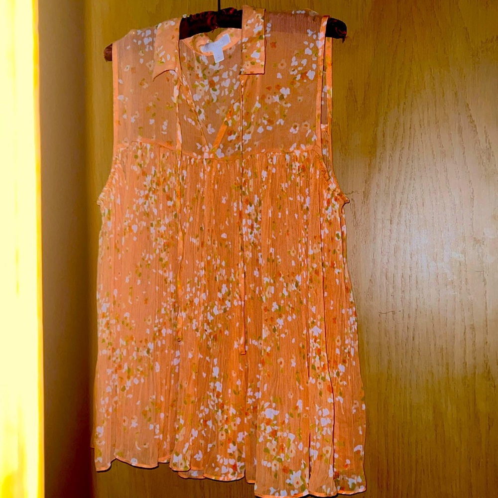 LC-Lauren Conrad Sleeveless Tunic/Top SIZE: L